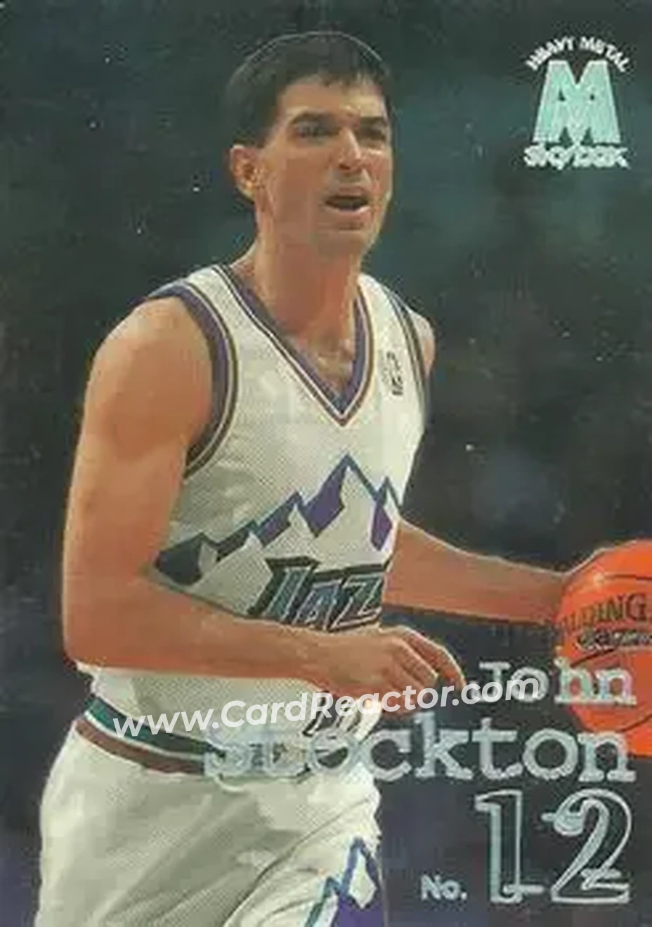 1998-99 SkyBox Molten Metal #111 - John Stockton - Utah Jazz - Front