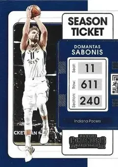 2021-22 Panini Contenders #2 - Domantas Sabonis - Indiana Pacers 2021-22 Panini Contenders #2 - Domantas Sabonis - Indiana Pacers