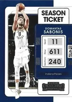 2021-22 Panini Contenders #2 Domantas Sabonis