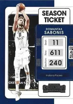 2021-22 Panini Contenders #2 Domantas Sabonis