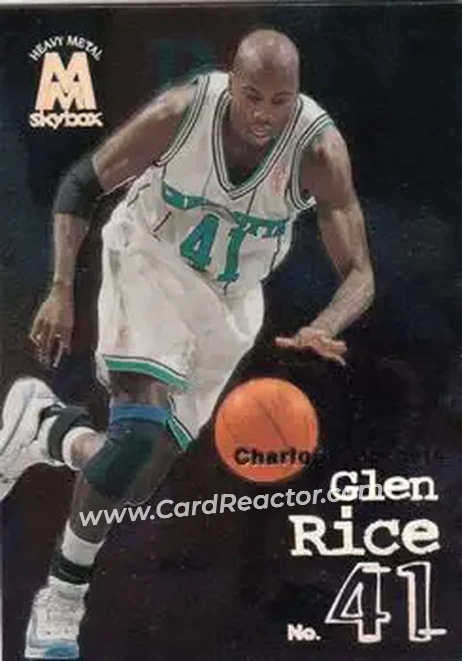 1998-99 SkyBox Molten Metal #120 - Glen Rice - Charlotte Hornets - Front 1998-99 SkyBox Molten Metal #120 - Glen Rice - Charlotte Hornets - Front