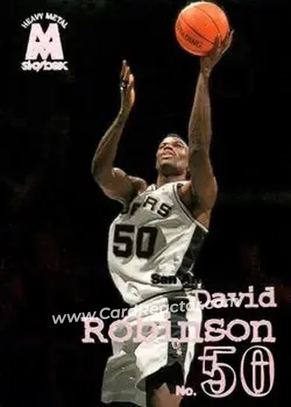 1998-99 SkyBox Molten Metal #121 - David Robinson - San Antonio Spurs - Front 1998-99 SkyBox Molten Metal #121 - David Robinson - San Antonio Spurs - Front