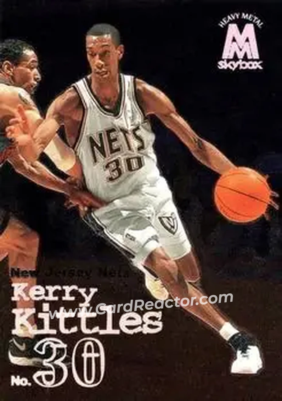 1998-99 SkyBox Molten Metal #129 - Kerry Kittles - New Jersey Nets - Front 1998-99 SkyBox Molten Metal #129 - Kerry Kittles - New Jersey Nets - Front
