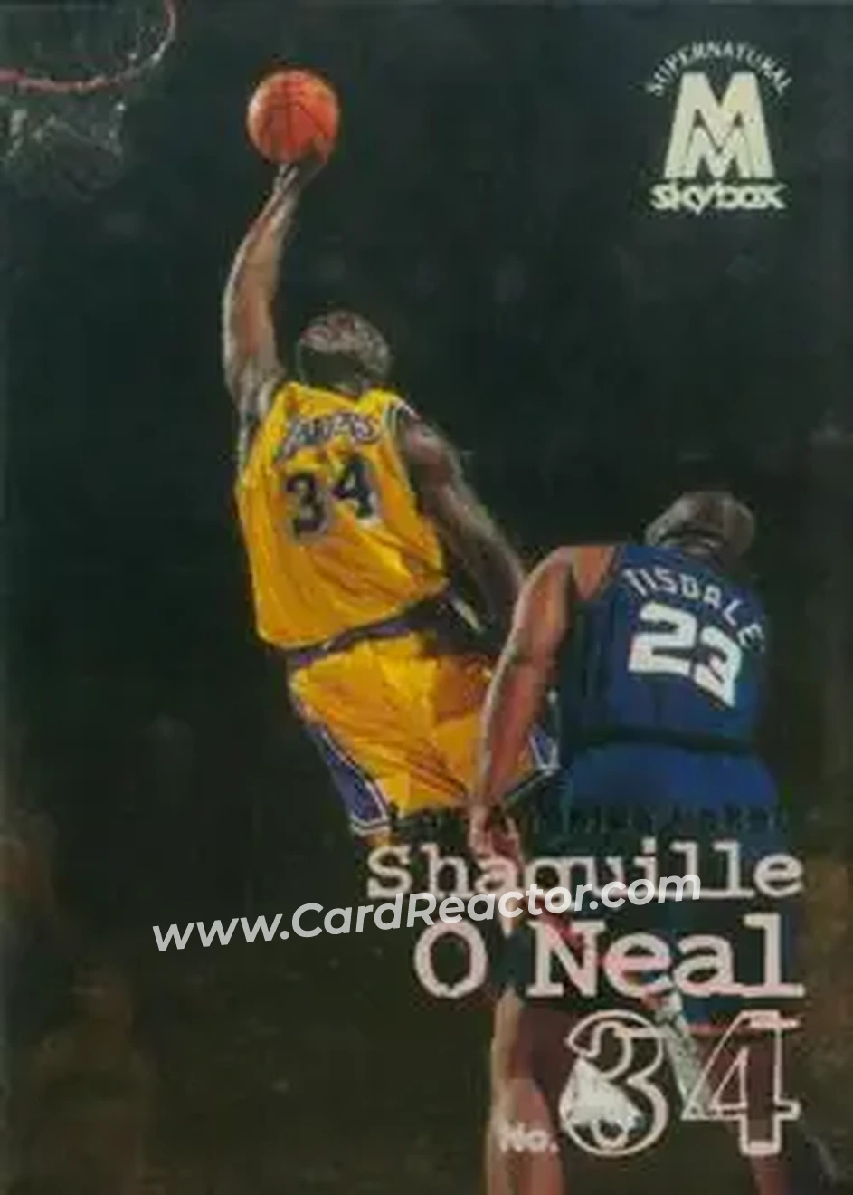 1998-99 SkyBox Molten Metal #145 - Shaquille O'Neal - Los Angeles Lakers - Front