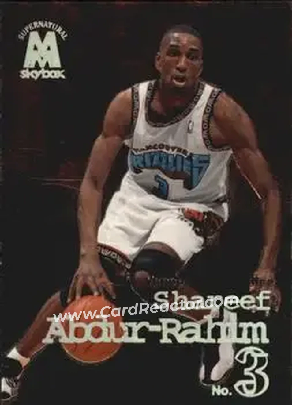 1998-99 SkyBox Molten Metal #131 - Shareef Abdur-Rahim - Vancouver Grizzlies - Front