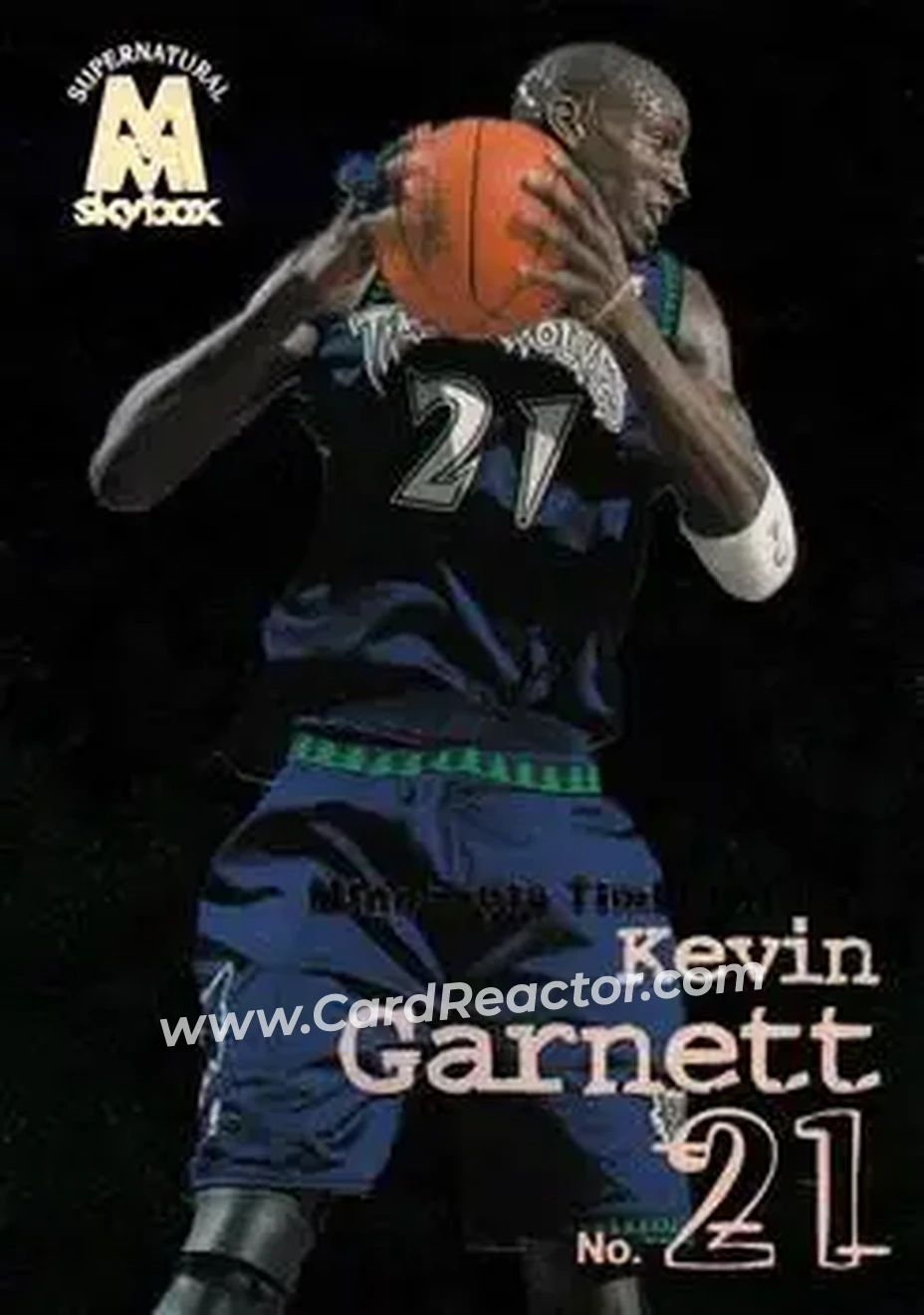 1998-99 SkyBox Molten Metal #136 - Kevin Garnett - Minnesota Timberwolves - Front