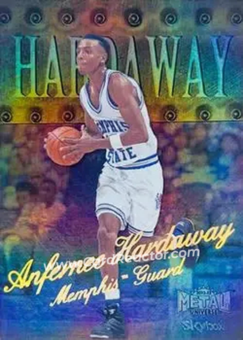 2012-13 Fleer Retro - 98-99 Metal Universe Precious Metal Gems #98PM-8 - Anfernee Hardaway - Memphis Tigers - Front