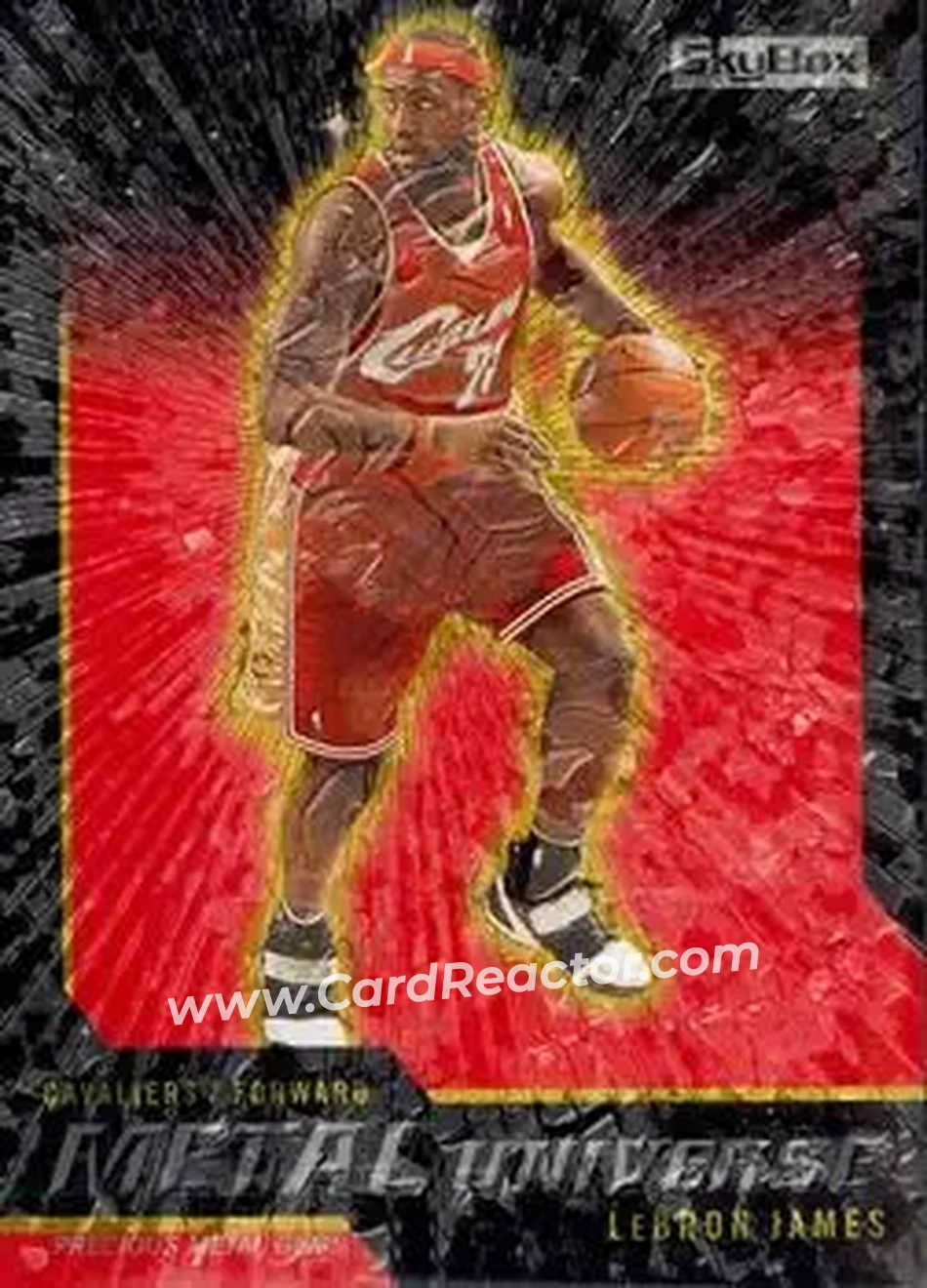 2008-09 SkyBox - Metal Universe Precious Metal Gems (Red) #2 - LeBron James - Cleveland Cavaliers - Front