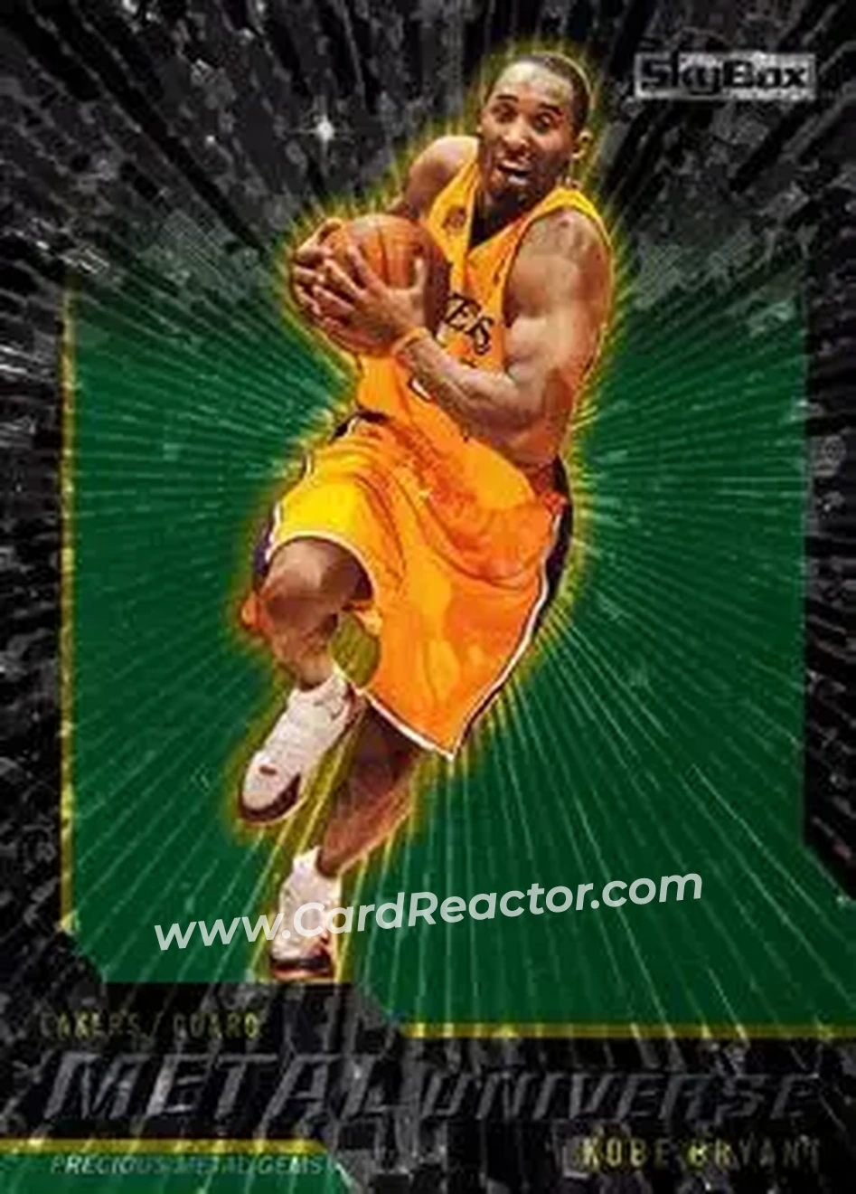 2008-09 SkyBox - Metal Universe Precious Metal Gems (Green) #4 - Kobe Bryant - Los Angeles Lakers - Front