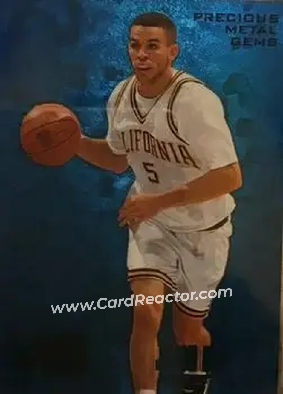 2013-14 Fleer Retro - '95-96 Metal Universe Precious Metal Gems Blue #221 - Jason Kidd - California Golden Bears - Front 2013-14 Fleer Retro - '95-96 Metal Universe Precious Metal Gems Blue #221 - Jason Kidd - California Golden Bears - Front