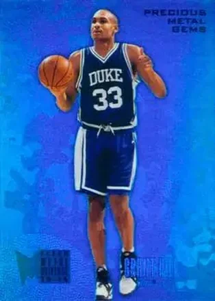 2013-14 Fleer Retro - '95-96 Metal Universe Precious Metal Gems Blue #222 - Grant Hill - Duke Blue Devils
