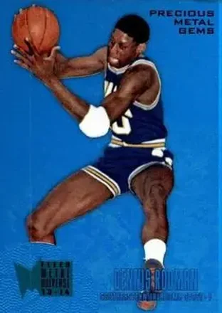 2013-14 Fleer Retro - '95-96 Metal Universe Precious Metal Gems Blue #246 - Dennis Rodman - SOSU Savage Storm