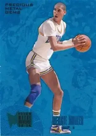 2013-14 Fleer Retro - '95-96 Metal Universe Precious Metal Gems Blue #248 - Reggie Miller - UCLA Bruins
