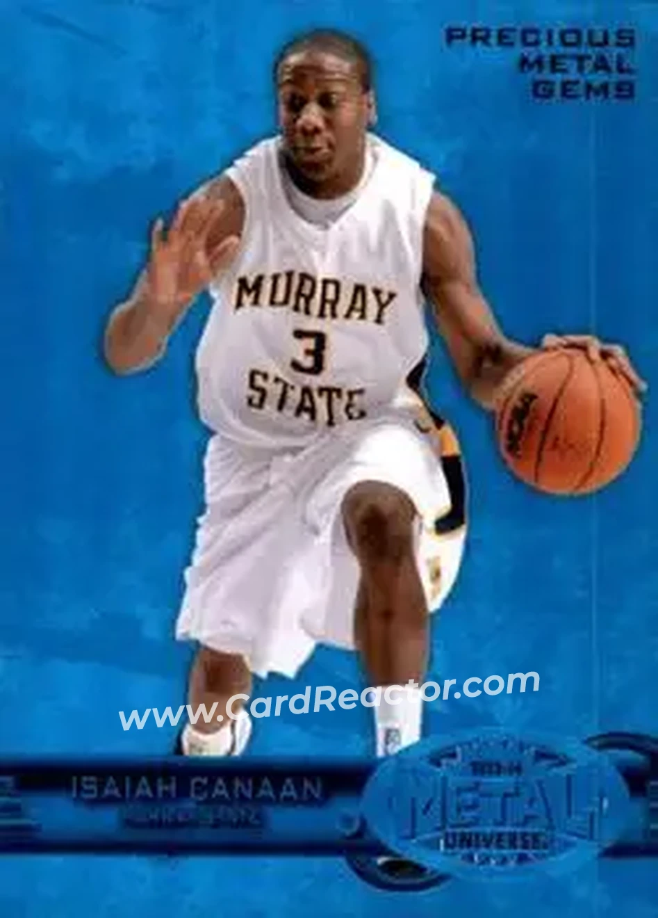 2013-14 Fleer Retro - '97-98 Metal Universe Precious Metal Gems Blue #268 - Isaiah Canaan - Murray State Racers - Front