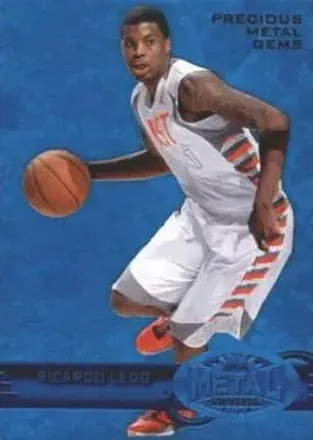 2013-14 Fleer Retro #272 '97-98 Metal Universe Precious Metal Gems Blue Ricky Ledo