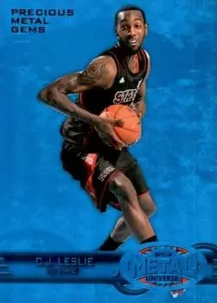 2013-14 Fleer Retro - '97-98 Metal Universe Precious Metal Gems Blue #279 - C.J. Leslie - NC State Wolfpack