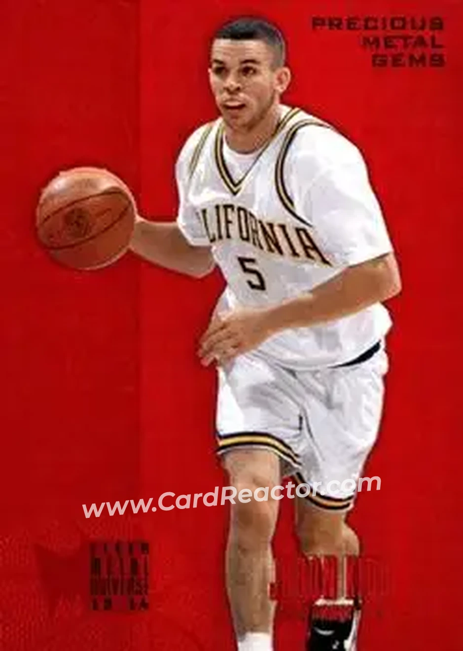 2013-14 Fleer Retro - '95-96 Metal Universe Precious Metal Gems Red #221 - Jason Kidd - California Golden Bears - Front