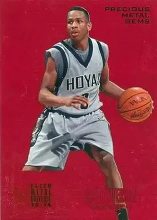 2013-14 Fleer Retro - '95-96 Metal Universe Precious Metal Gems Red #224 - Allen Iverson - Georgetown Hoyas