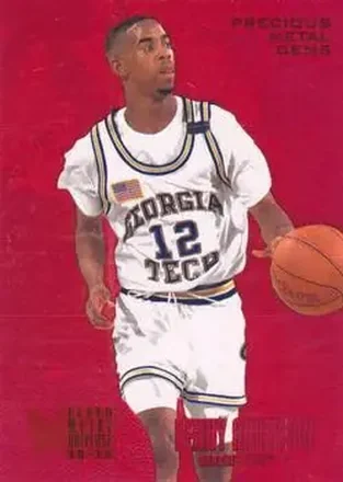 2013-14 Fleer Retro - '95-96 Metal Universe Precious Metal Gems Red #226 - Kenny Anderson - Georgia Tech Yellow Jackets