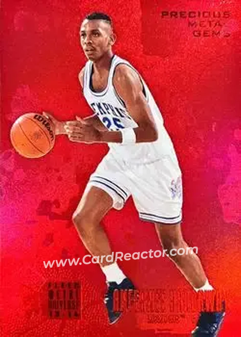 2013-14 Fleer Retro - '95-96 Metal Universe Precious Metal Gems Red #236 - Anfernee Hardaway - Memphis Tigers - Front