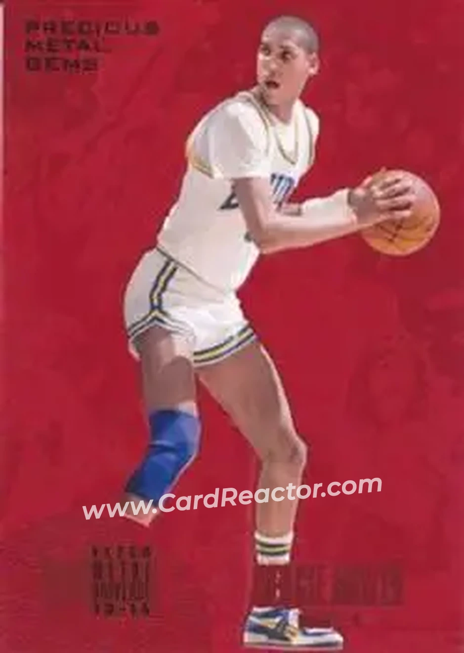 2013-14 Fleer Retro - '95-96 Metal Universe Precious Metal Gems Red #248 - Reggie Miller - UCLA Bruins - Front