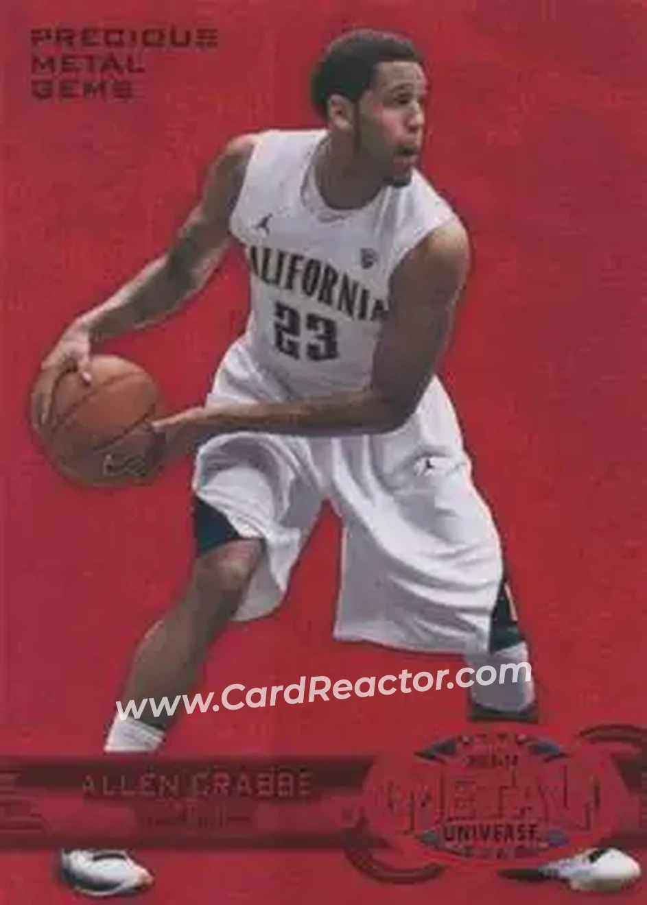 2013-14 Fleer Retro - '97-98 Metal Universe Precious Metal Gems Red #267 - Allen Crabbe - California Golden Bears - Front