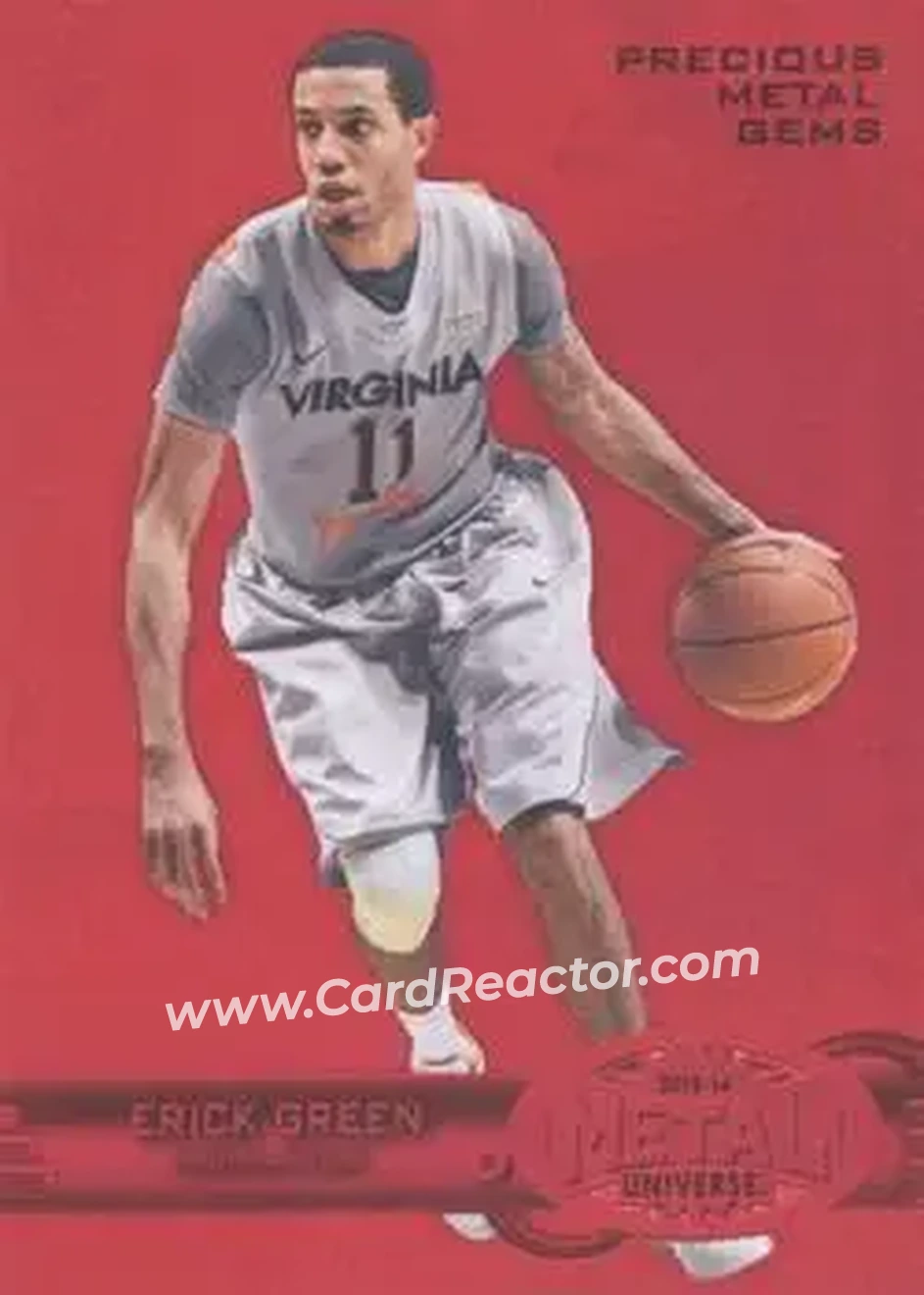 2013-14 Fleer Retro - '97-98 Metal Universe Precious Metal Gems Red #274 - Erick Green - Virginia Tech Hokies - Front