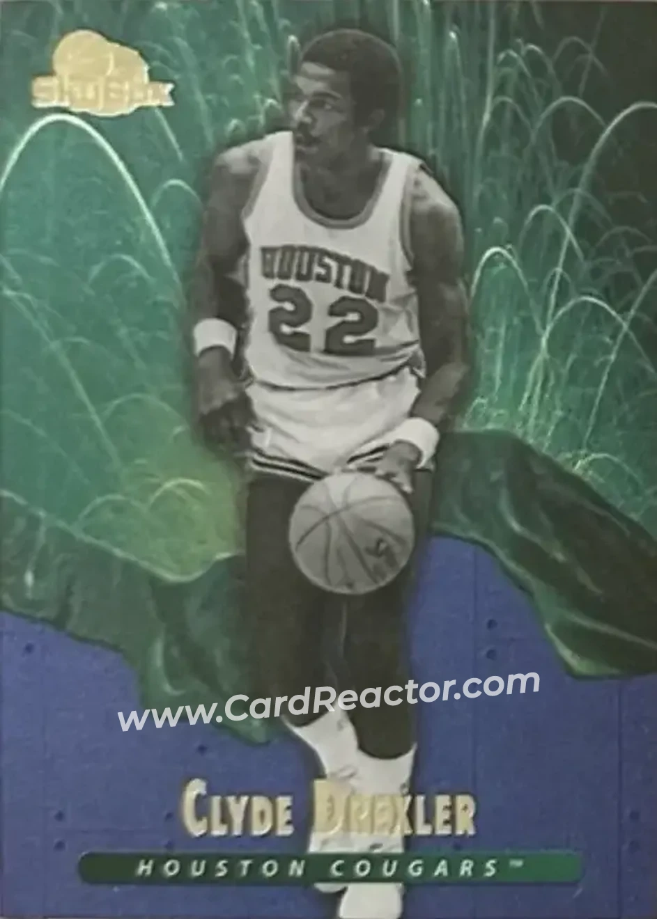 2013-14 Fleer Retro - '95-96 SkyBox Premium Meltdown #M3 - Clyde Drexler - Houston Cougars - Front