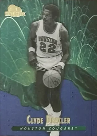 2013-14 Fleer Retro - '95-96 SkyBox Premium Meltdown #M3 - Clyde Drexler - Houston Cougars