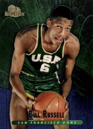 2013-14 Fleer Retro - '95-96 SkyBox Premium Meltdown #M6 - Bill Russell - San Francisco Dons