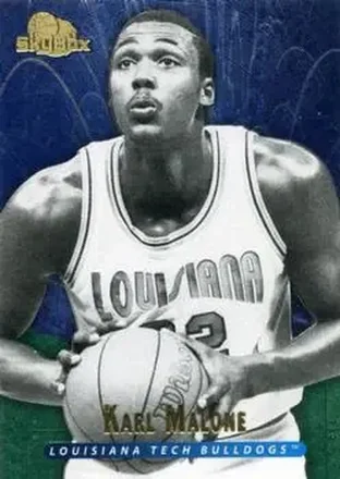 2013-14 Fleer Retro - '95-96 SkyBox Premium Meltdown #M11 - Karl Malone - Louisiana Tech Bulldogs