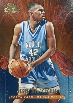 2013-14 Fleer Retro - '95-96 SkyBox Premium Meltdown #M13 - Jerry Stackhouse - North Carolina Tar Heels