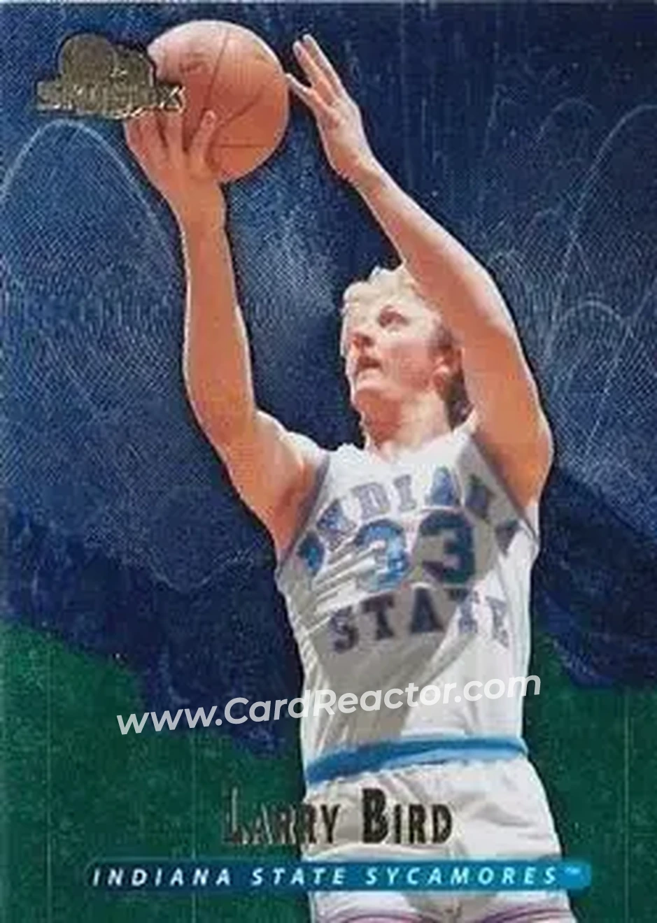 2013-14 Fleer Retro - '95-96 SkyBox Premium Meltdown #M14 - Larry Bird - Indiana State Sycamores - Front
