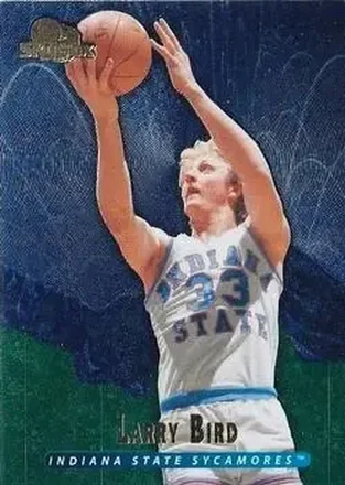 2013-14 Fleer Retro - '95-96 SkyBox Premium Meltdown #M14 - Larry Bird - Indiana State Sycamores