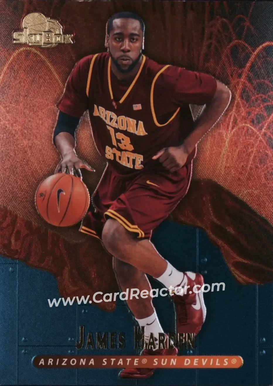 2013-14 Fleer Retro - '95-96 SkyBox Premium Meltdown #M16 - James Harden - Arizona State Sun Devils - Front