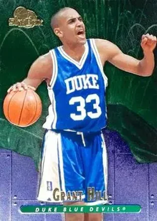 2013-14 Fleer Retro - '95-96 SkyBox Premium Meltdown #M18 - Grant Hill - Duke Blue Devils