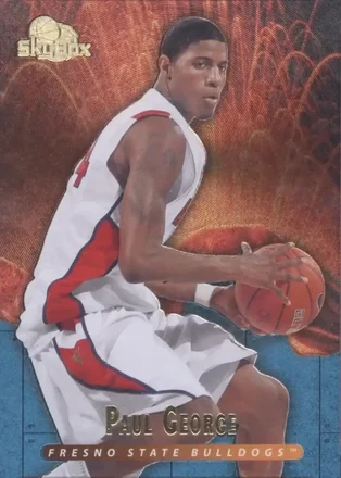 2013-14 Fleer Retro - '95-96 SkyBox Premium Meltdown #M19 - Paul George - Fresno State Bulldogs