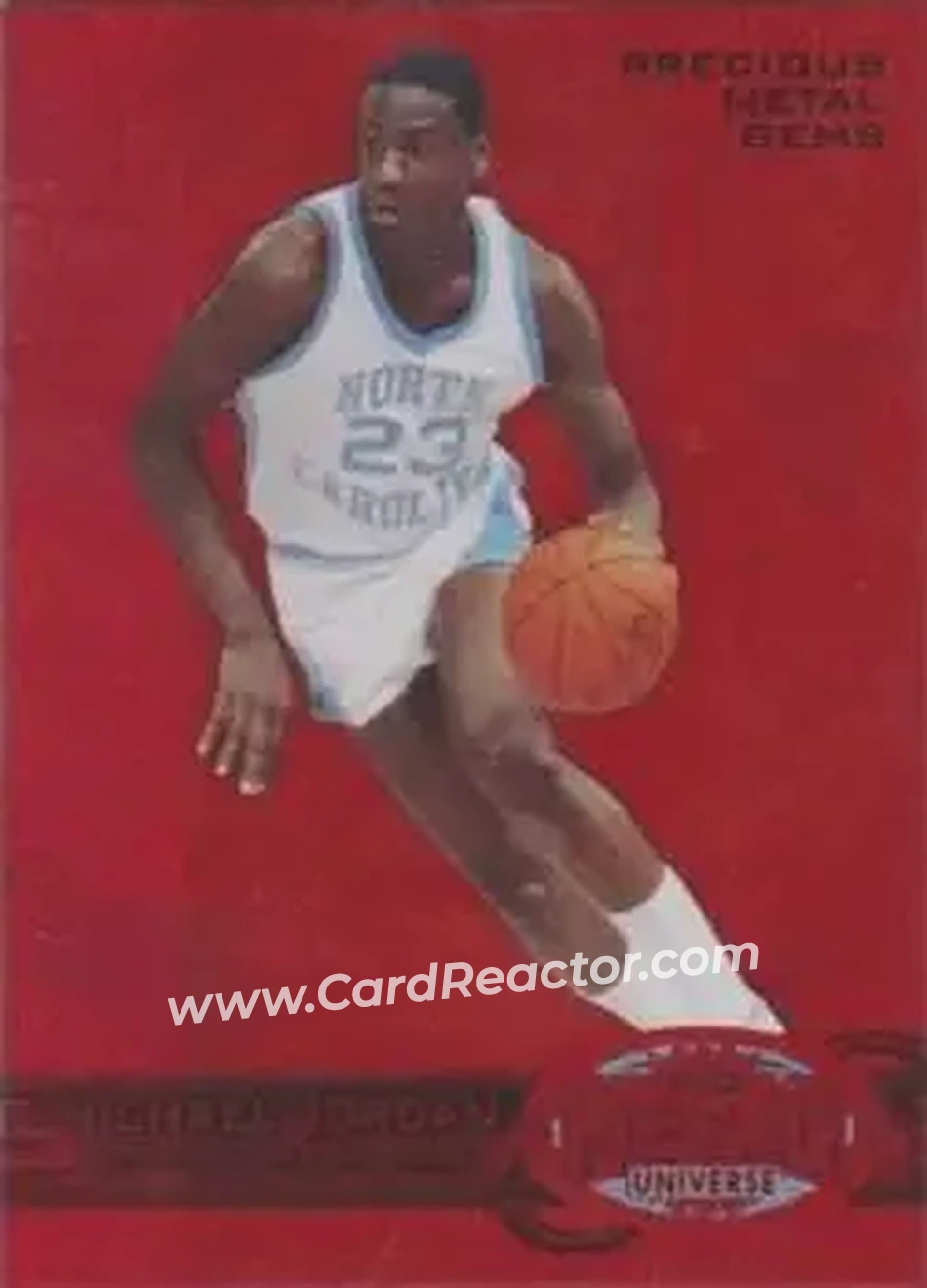 2011-12 Fleer Retro - Precious Metal Gems Red #PM-1 - Michael Jordan - North Carolina Tar Heels - Front