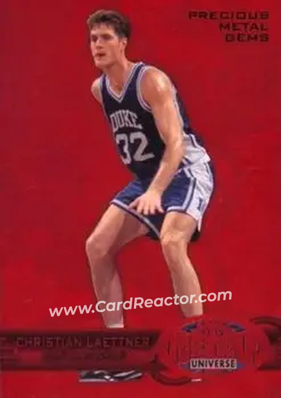 2011-12 Fleer Retro - Precious Metal Gems Red #PM-7 - Christian Laettner - Duke Blue Devils - Front