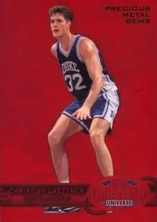 2011-12 Fleer Retro - Precious Metal Gems Red #PM-7 - Christian Laettner - Duke Blue Devils