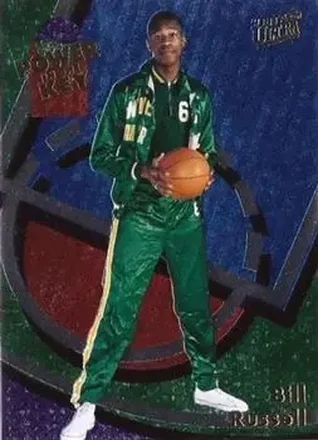 2013-14 Fleer Retro - '93-94 Ultra Power in the Key #2 - Bill Russell - San Francisco Dons