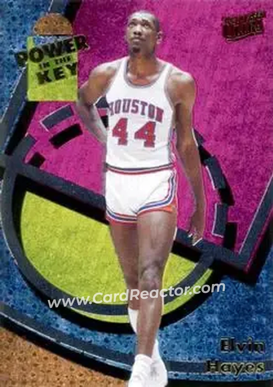 2013-14 Fleer Retro - '93-94 Ultra Power in the Key #7 - Elvin Hayes - Houston Cougars - Front 2013-14 Fleer Retro - '93-94 Ultra Power in the Key #7 - Elvin Hayes - Houston Cougars - Front
