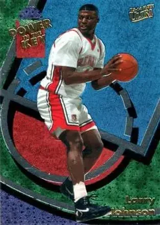 2013-14 Fleer Retro - '93-94 Ultra Power in the Key #11 - Larry Johnson - UNLV Runnin' Rebels