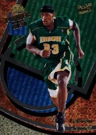 2013-14 Fleer Retro - '93-94 Ultra Power in the Key #12 - LeBron James - St. Vincent-St. Mary Fighting Irish