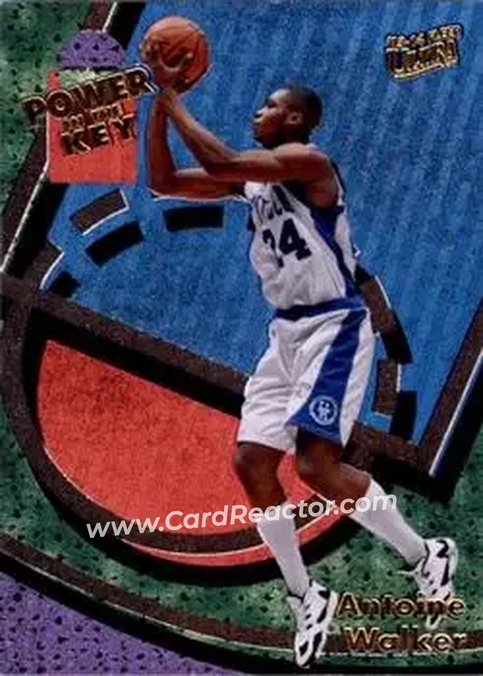 2013-14 Fleer Retro - '93-94 Ultra Power in the Key #14 - Antoine Walker - Kentucky Wildcats - Front 2013-14 Fleer Retro - '93-94 Ultra Power in the Key #14 - Antoine Walker - Kentucky Wildcats - Front