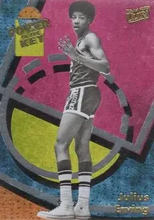 2013-14 Fleer Retro - '93-94 Ultra Power in the Key #16 - Julius Erving - UMass Redmen