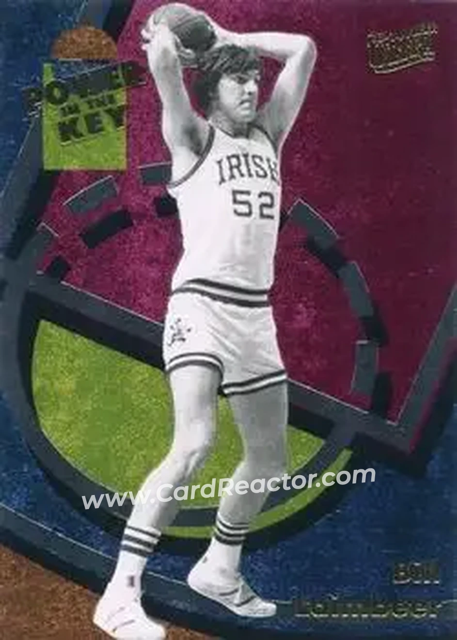2013-14 Fleer Retro - '93-94 Ultra Power in the Key #19 - Bill Laimbeer - Notre Dame Fighting Irish - Front 2013-14 Fleer Retro - '93-94 Ultra Power in the Key #19 - Bill Laimbeer - Notre Dame Fighting Irish - Front