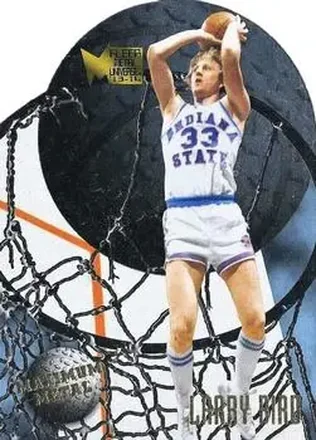 2013-14 Fleer Retro - '95-96 Metal Universe Maximum Metal #5 - Larry Bird - Indiana State Sycamores