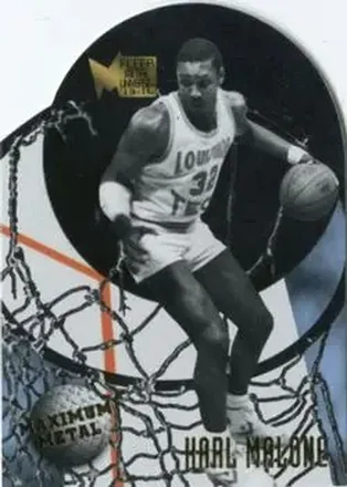 2013-14 Fleer Retro - '95-96 Metal Universe Maximum Metal #8 - Karl Malone - Louisiana Tech Bulldogs