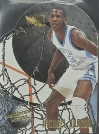 2013-14 Fleer Retro - '95-96 Metal Universe Maximum Metal #14 - Michael Jordan - North Carolina Tar Heels